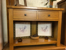 Load image into Gallery viewer, Oak console table
