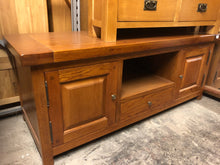 Load image into Gallery viewer, Solid oak TV cabinet
