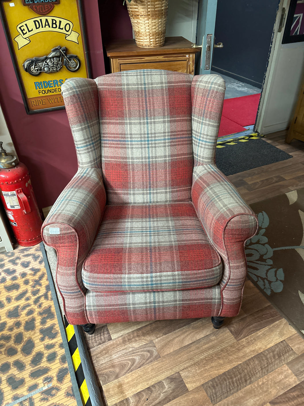 Tartan armchair