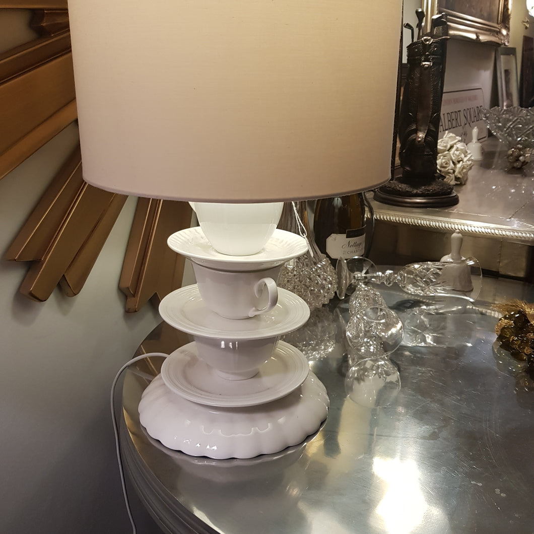 Cup and saucer lamp