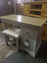 Load image into Gallery viewer, Grey &amp; oak dressing table set
