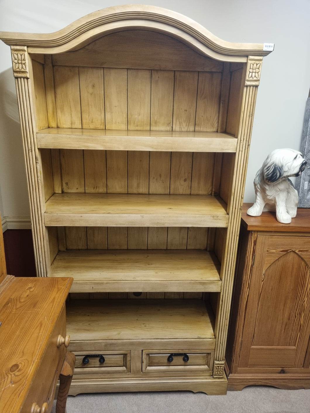 Shabby chic arch bookcase