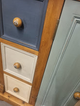 Load image into Gallery viewer, Hand painted pine dresser
