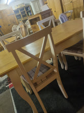 Load image into Gallery viewer, Oak extending dining table &amp; four chairs
