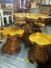 Load image into Gallery viewer, Welland tree stump table and stools
