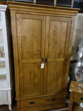 Load image into Gallery viewer, Old English oak wardrobe
