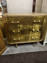 Load image into Gallery viewer, Gold chest of drawers
