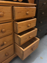 Load image into Gallery viewer, Eight drawer pine unit
