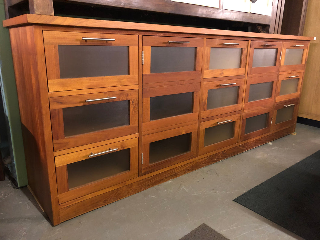 Glass fronted sideboard